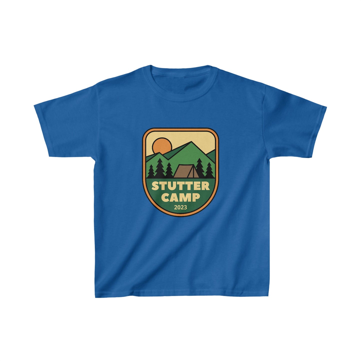 Kids Stutter Camp 2023 Mountain Shirt