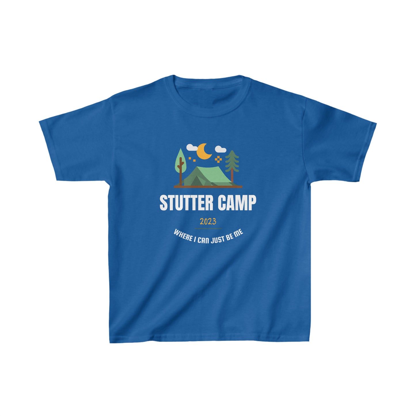 Kids Stutter Camper Where I Can Be Me Shirt