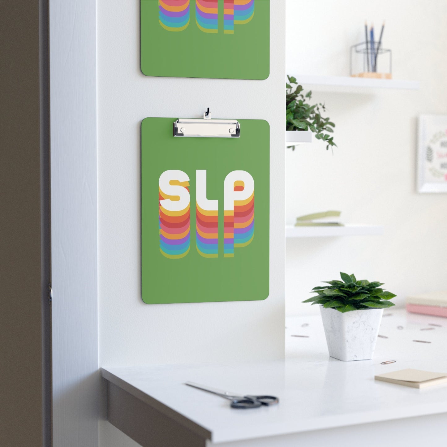 SLP Retro Stagger Text Clipboard