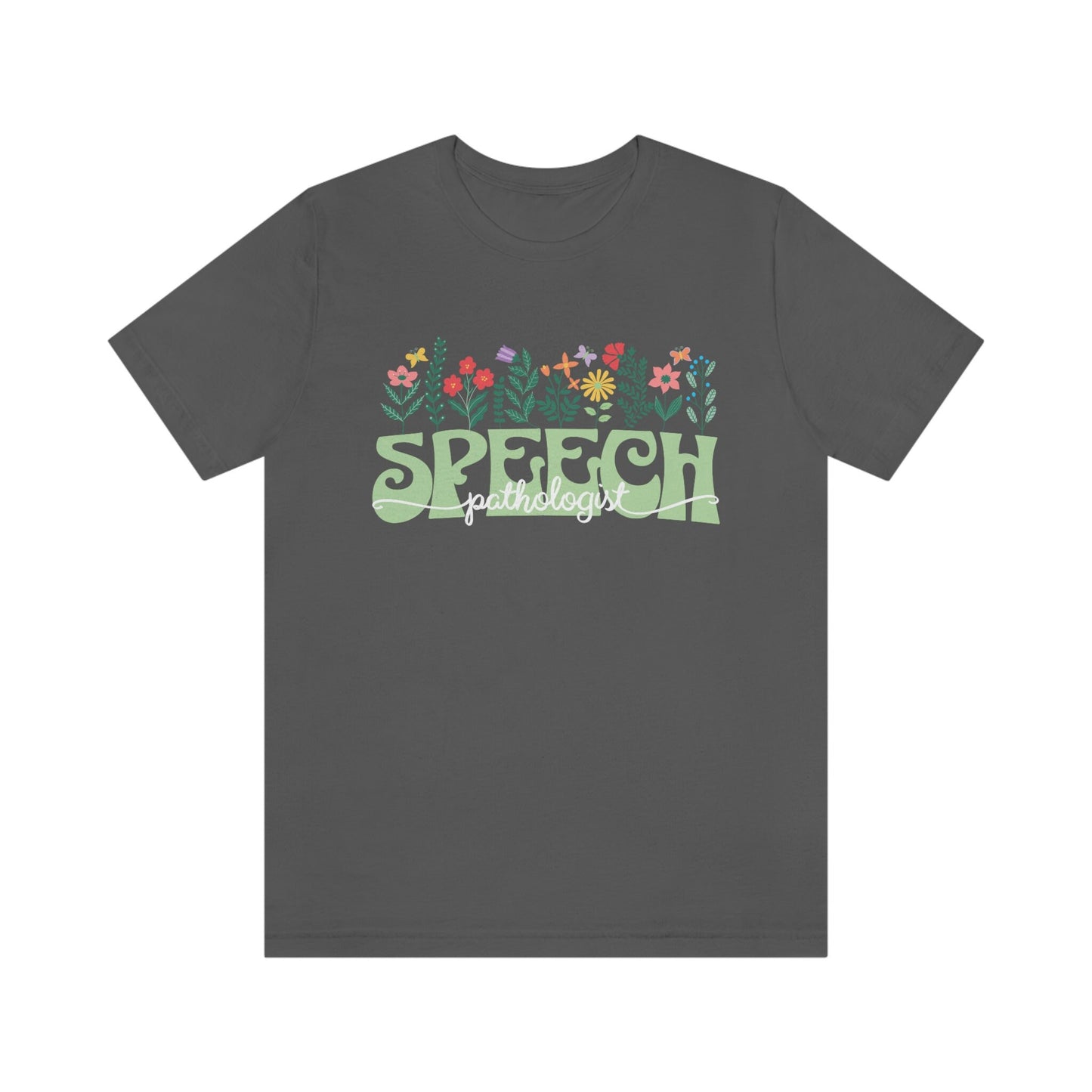 Speech-Language Pathologist SLP Retro Spring Flowers T-shirt