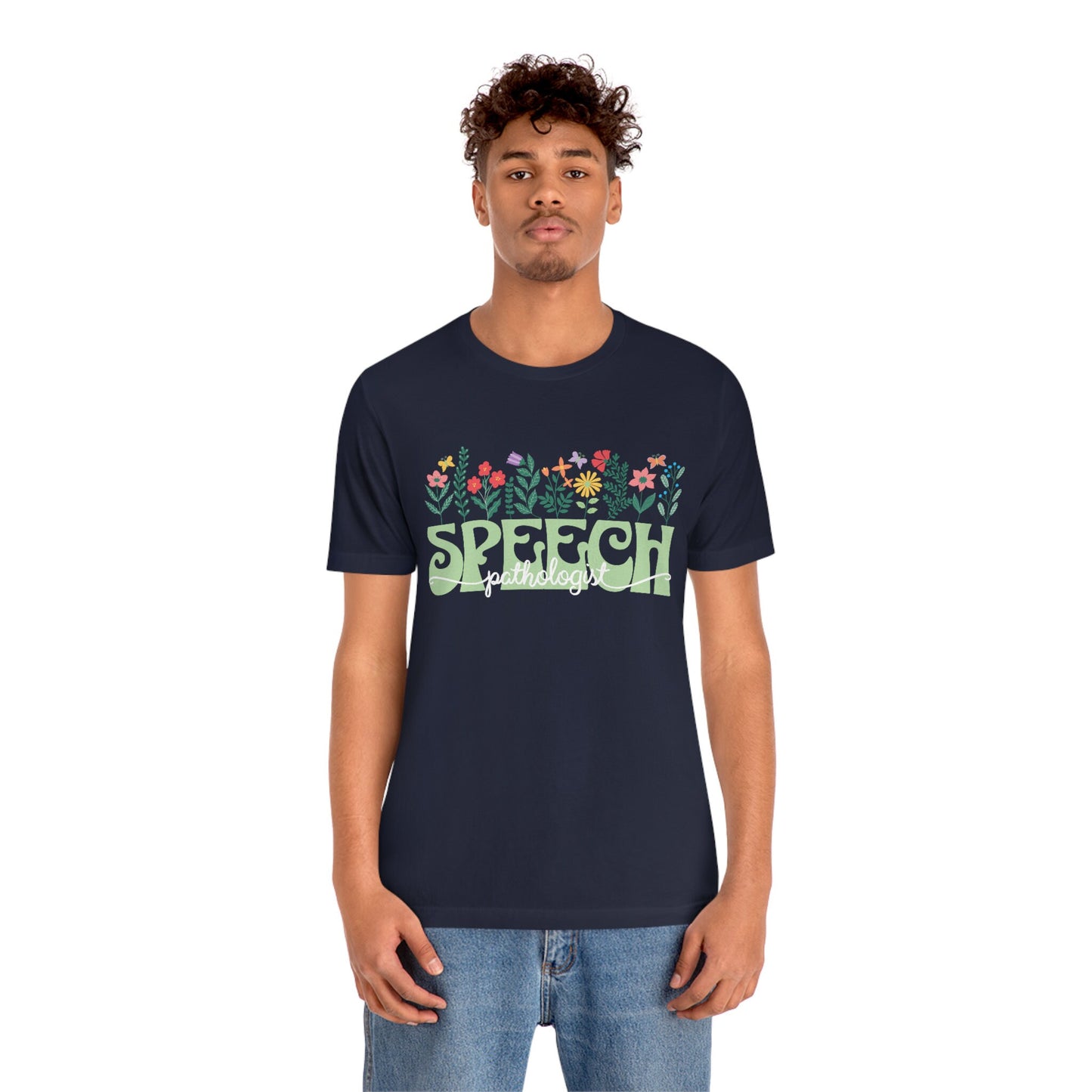 Speech-Language Pathologist SLP Retro Spring Flowers T-shirt