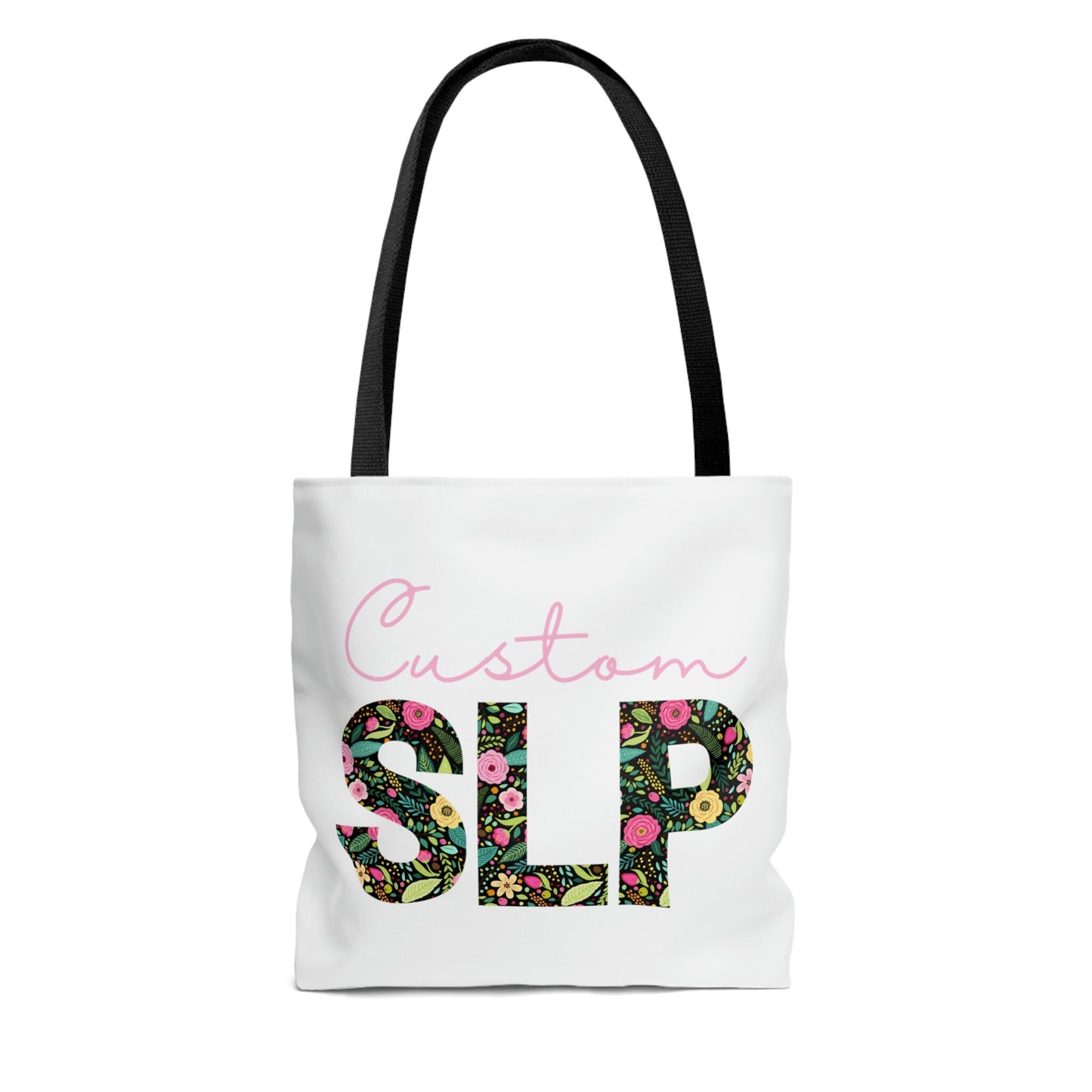 Custom Floral SLP Tote Bag