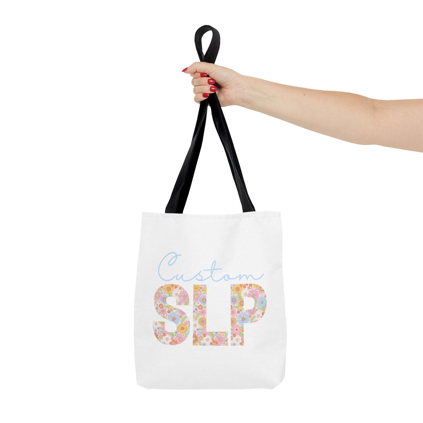 Custom Floral SLP Tote Bag