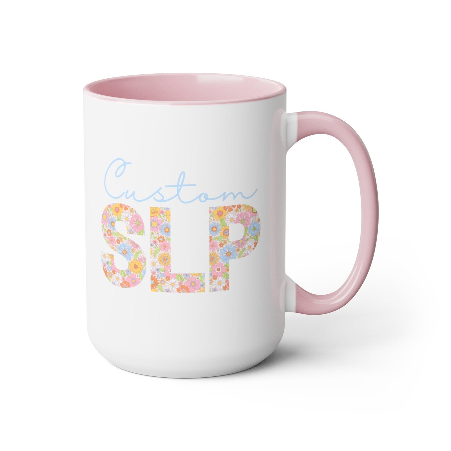 Custom Floral Retro SLP Coffee 15oz Mug