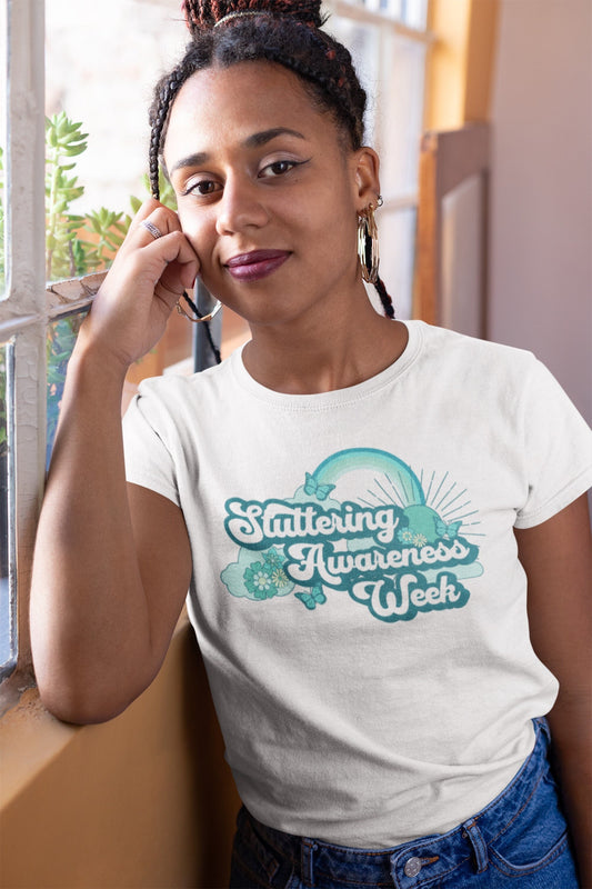Stuttering Awareness Week Retro Tshirt