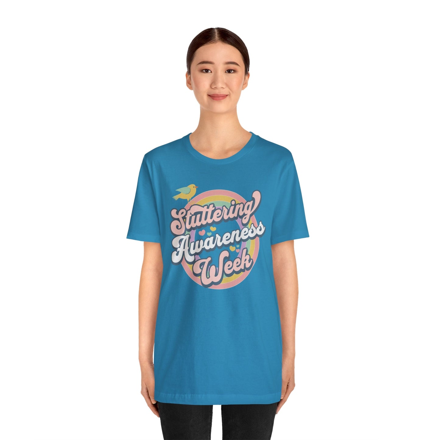 Stuttering Awareness Week Retro Tshirt