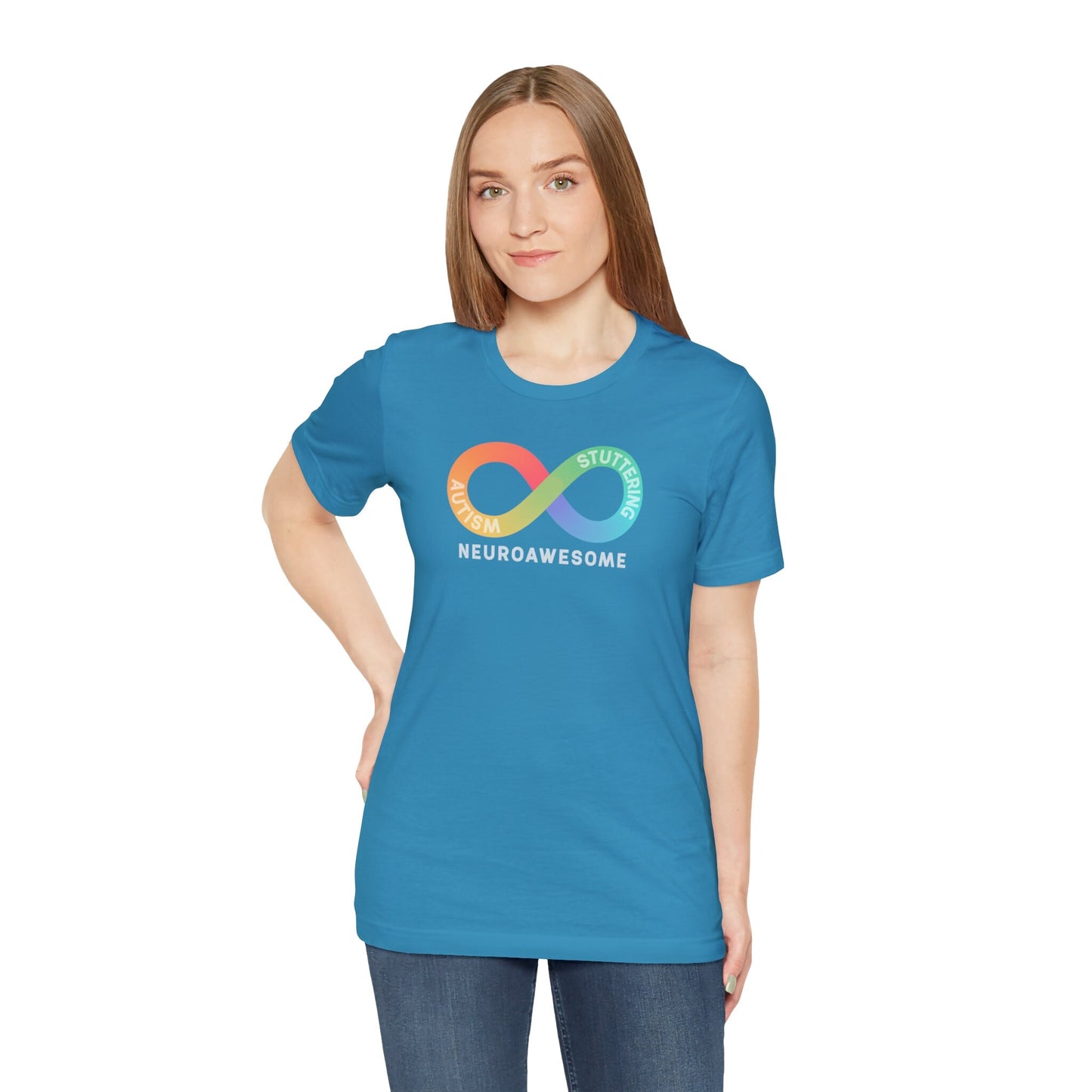 Neuroawesome Stuttering Autism Infinity Retro Tshirt