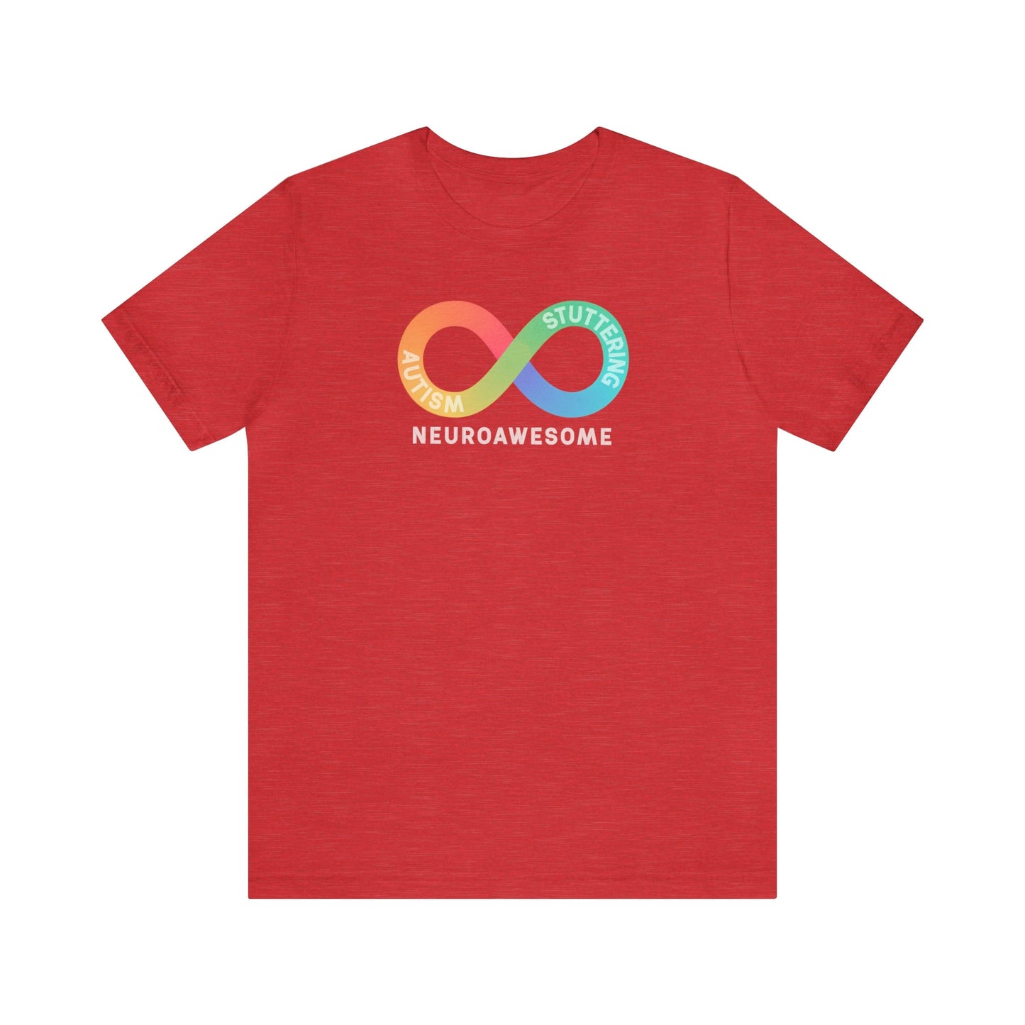 Neuroawesome Stuttering Autism Infinity Retro Tshirt