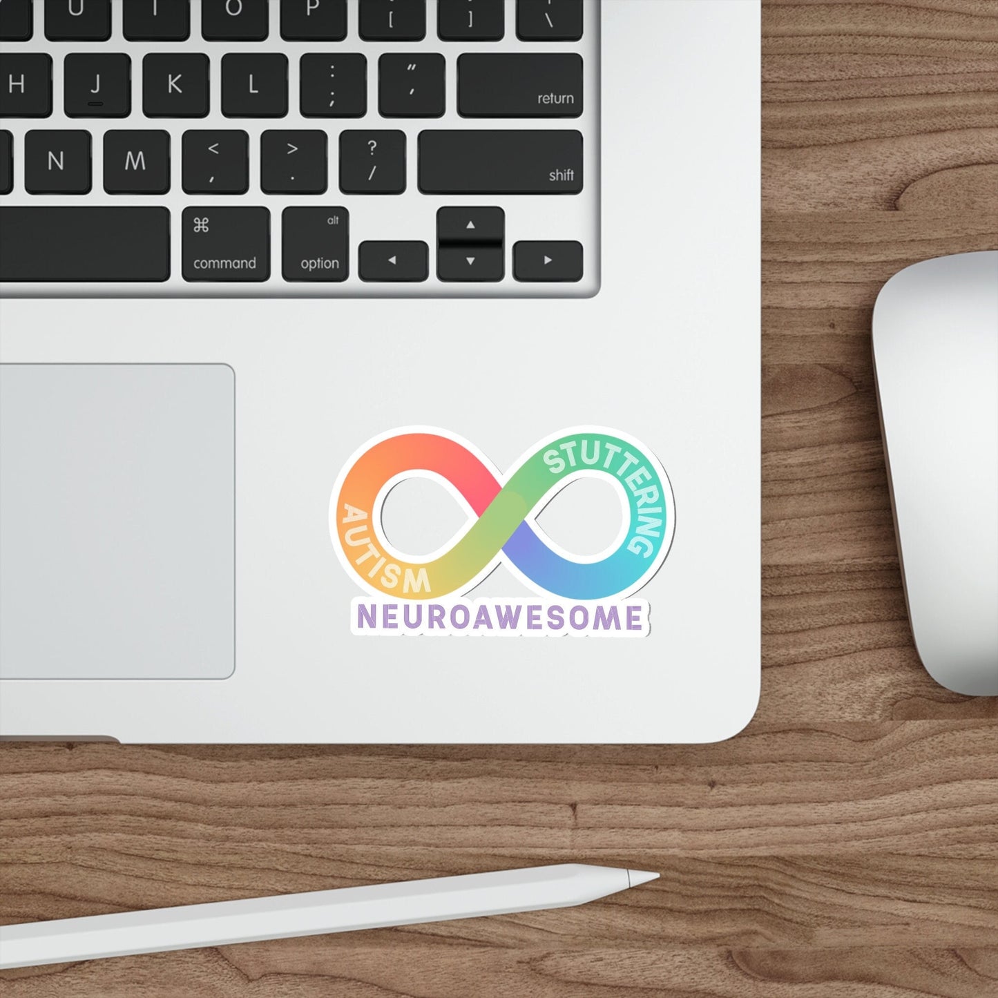 Neuroawesome Autism Stuttering Acceptance Die-Cut Sticker