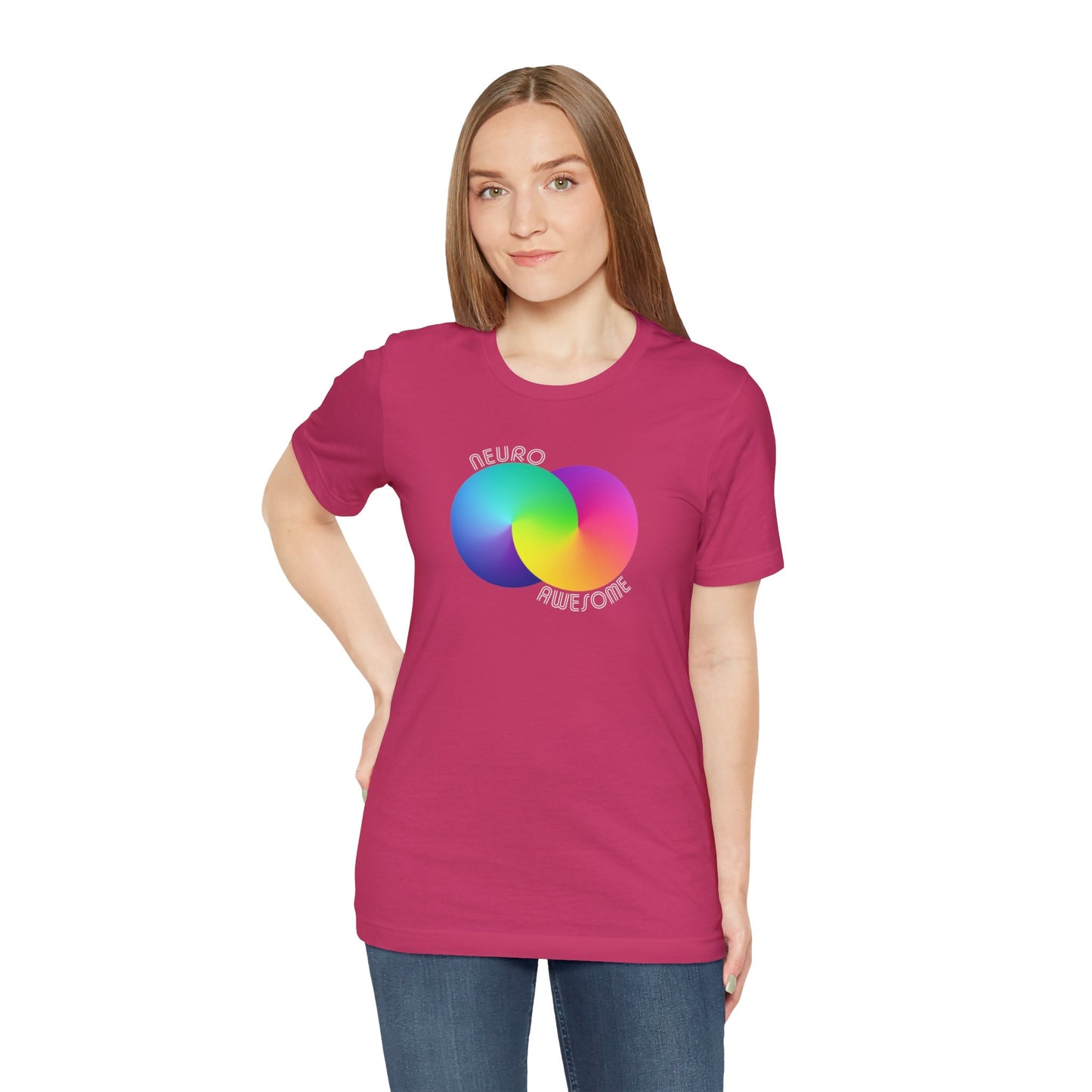 Neuroawesome Stuttering Autism Acceptance Infinity Retro Tshirt