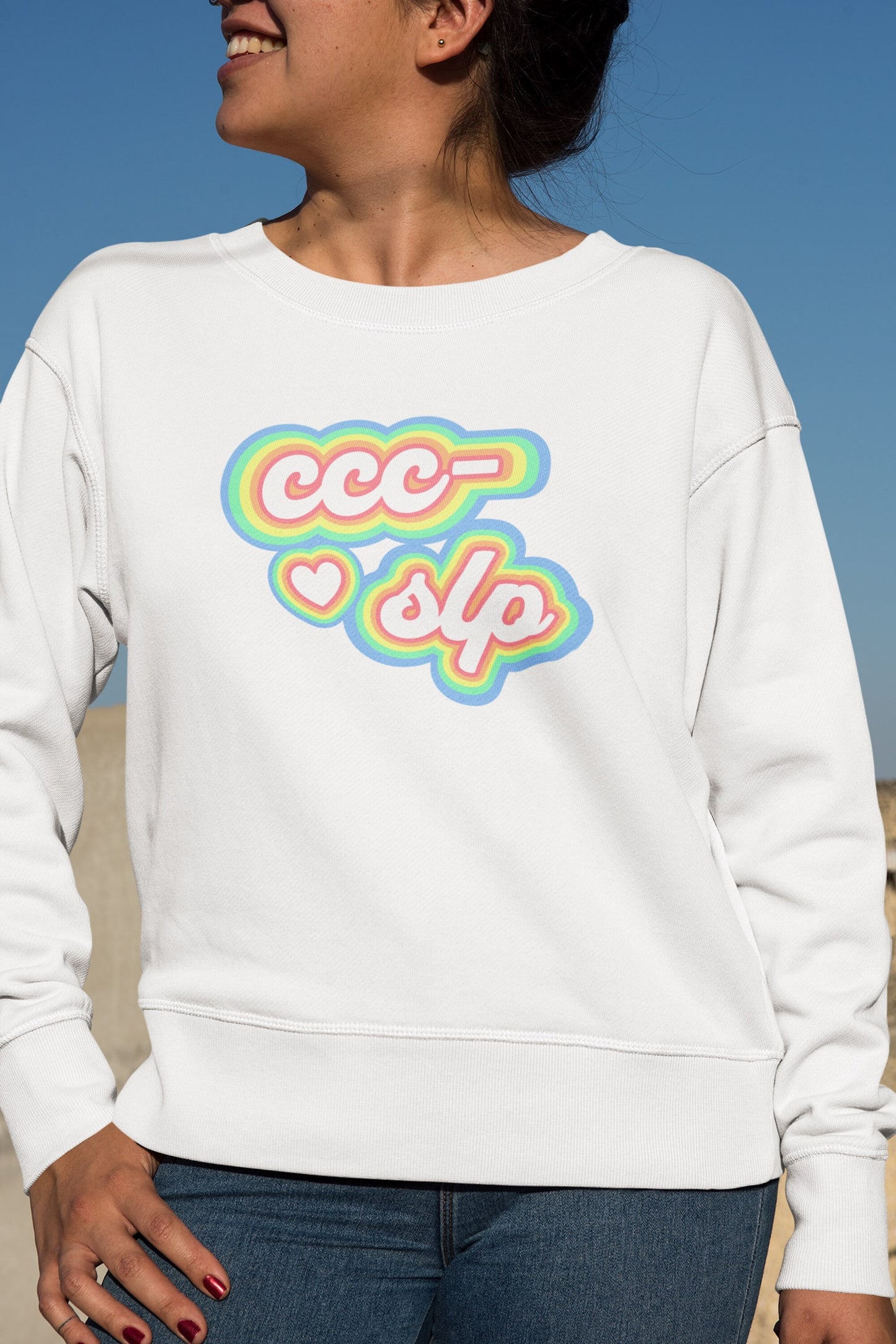 CCC-SLP Retro Speech-Language Pathologist Sweatshirt