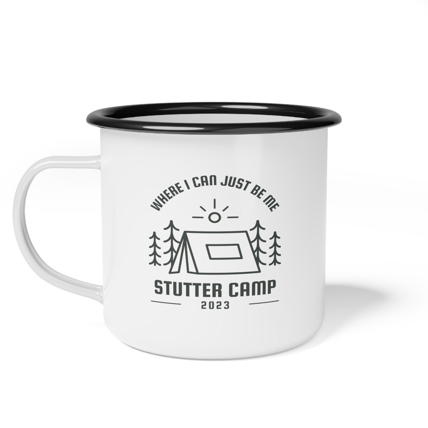 Stutter Camp Where I can be Me Enamel Coffee Mug