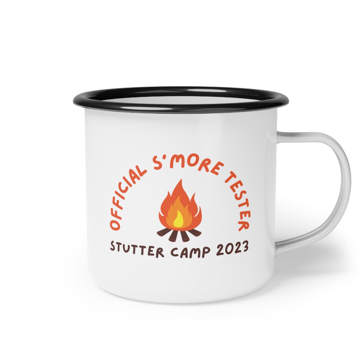 Official S'More Tester Campfire Stuttering Camp Enamel Mug