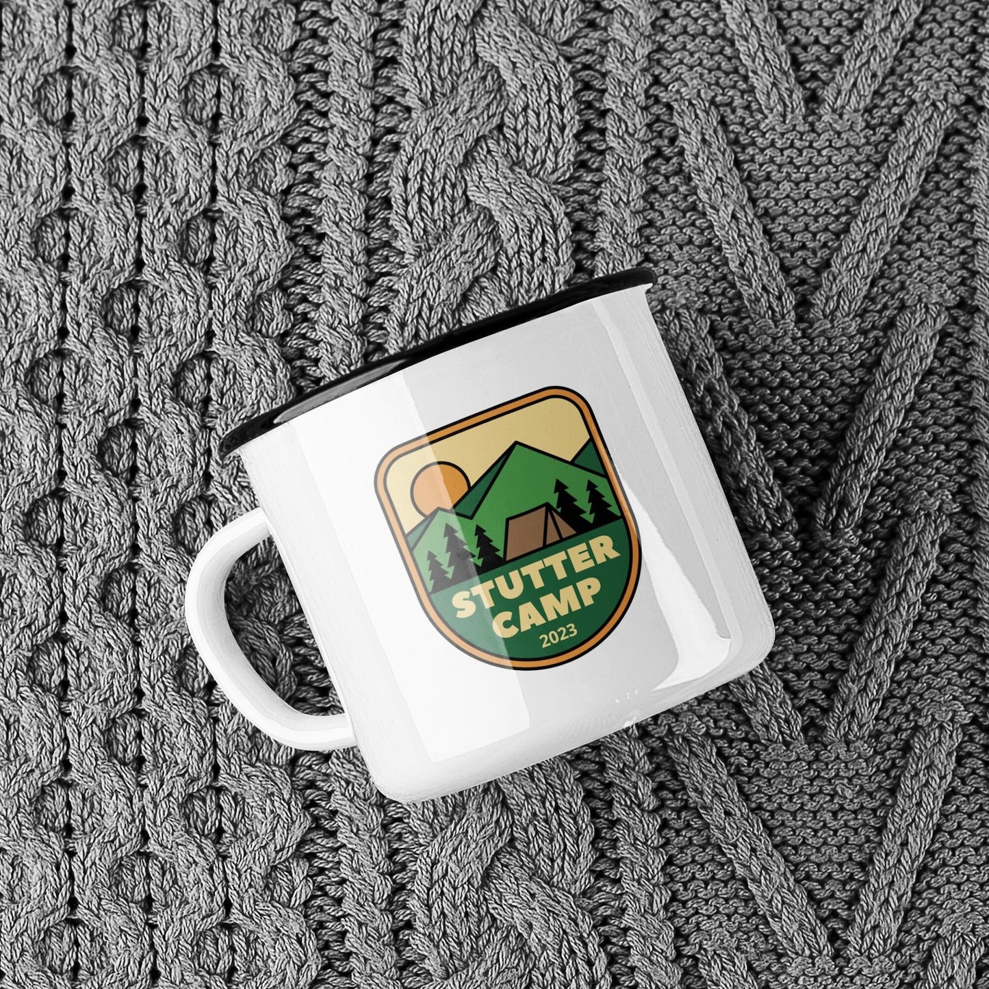 Stutter Adventure Enamel Camp 12 oz Coffee Mug