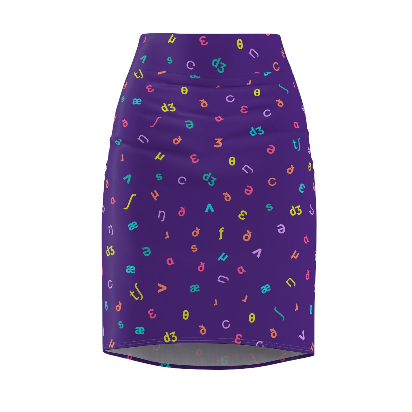 IPA Phonetic Symbols Women's Pencil Skirt