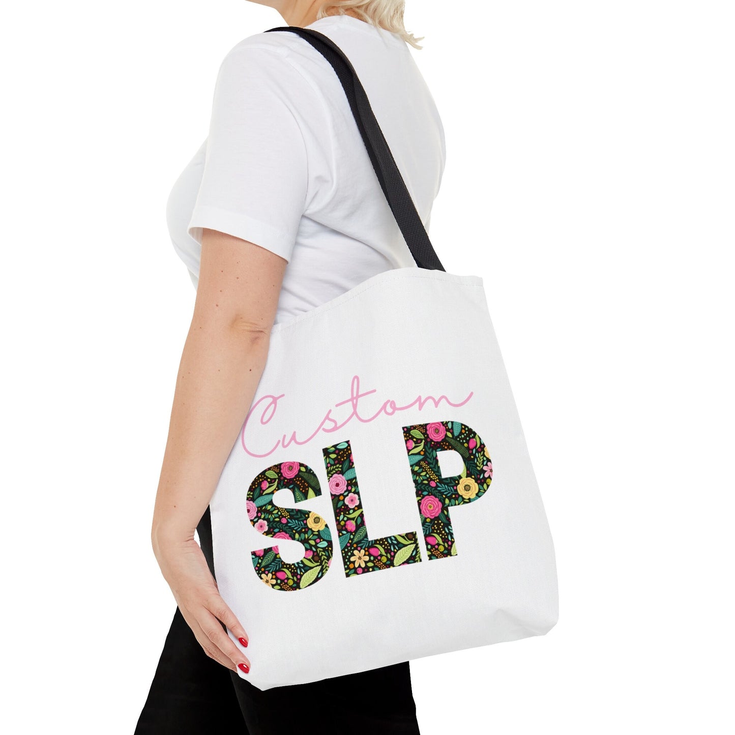 Custom Floral SLP Tote Bag