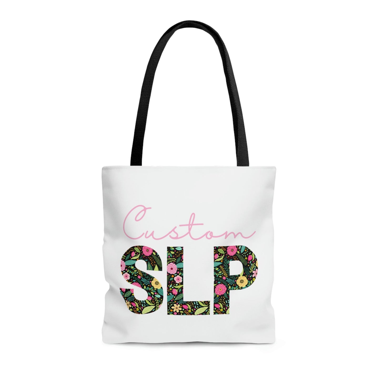 Custom Floral SLP Tote Bag