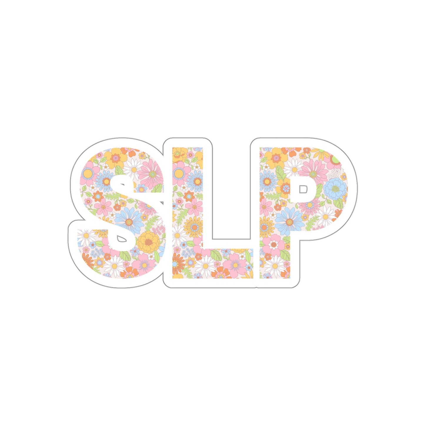 Retro Floral SLP Sticker