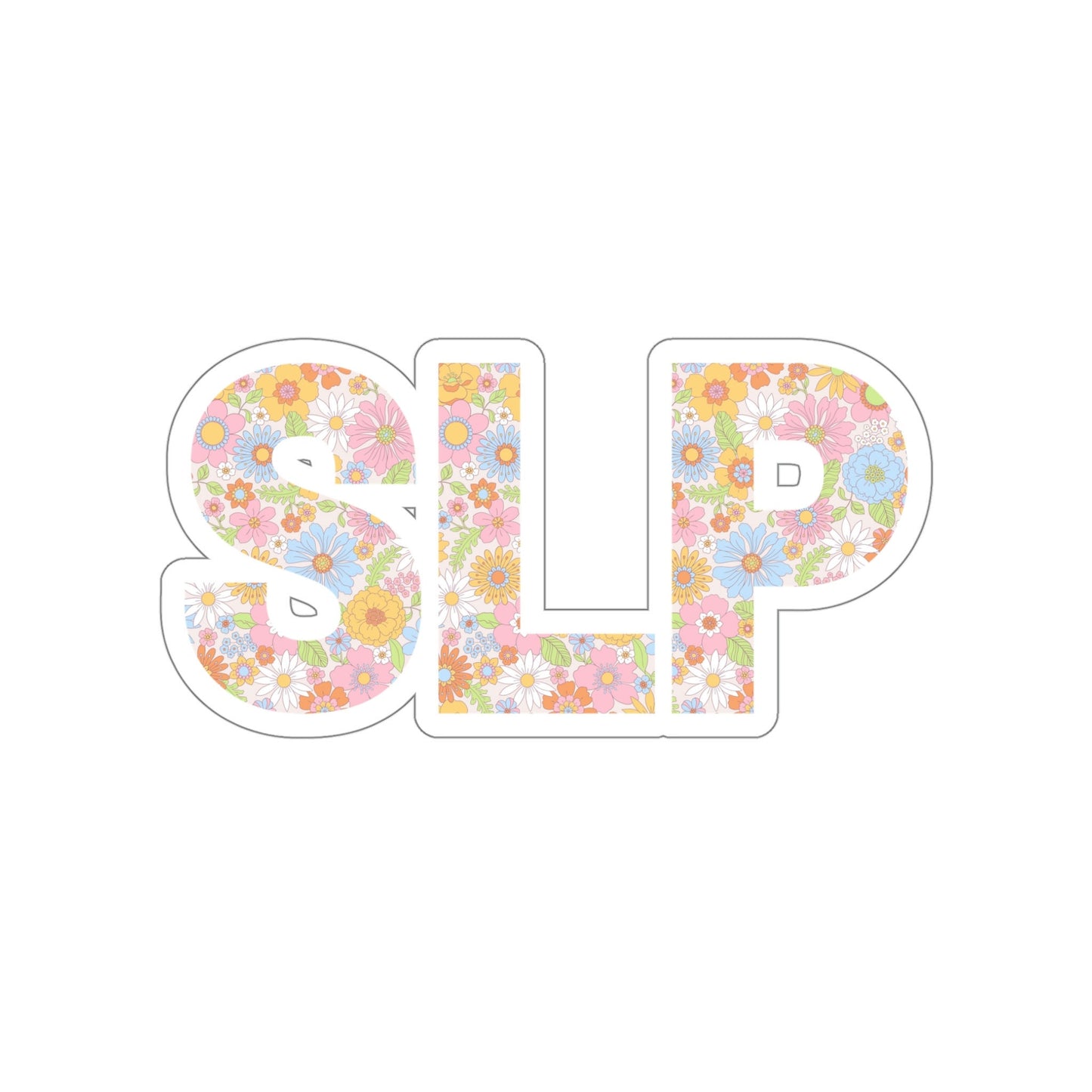 Retro Floral SLP Sticker