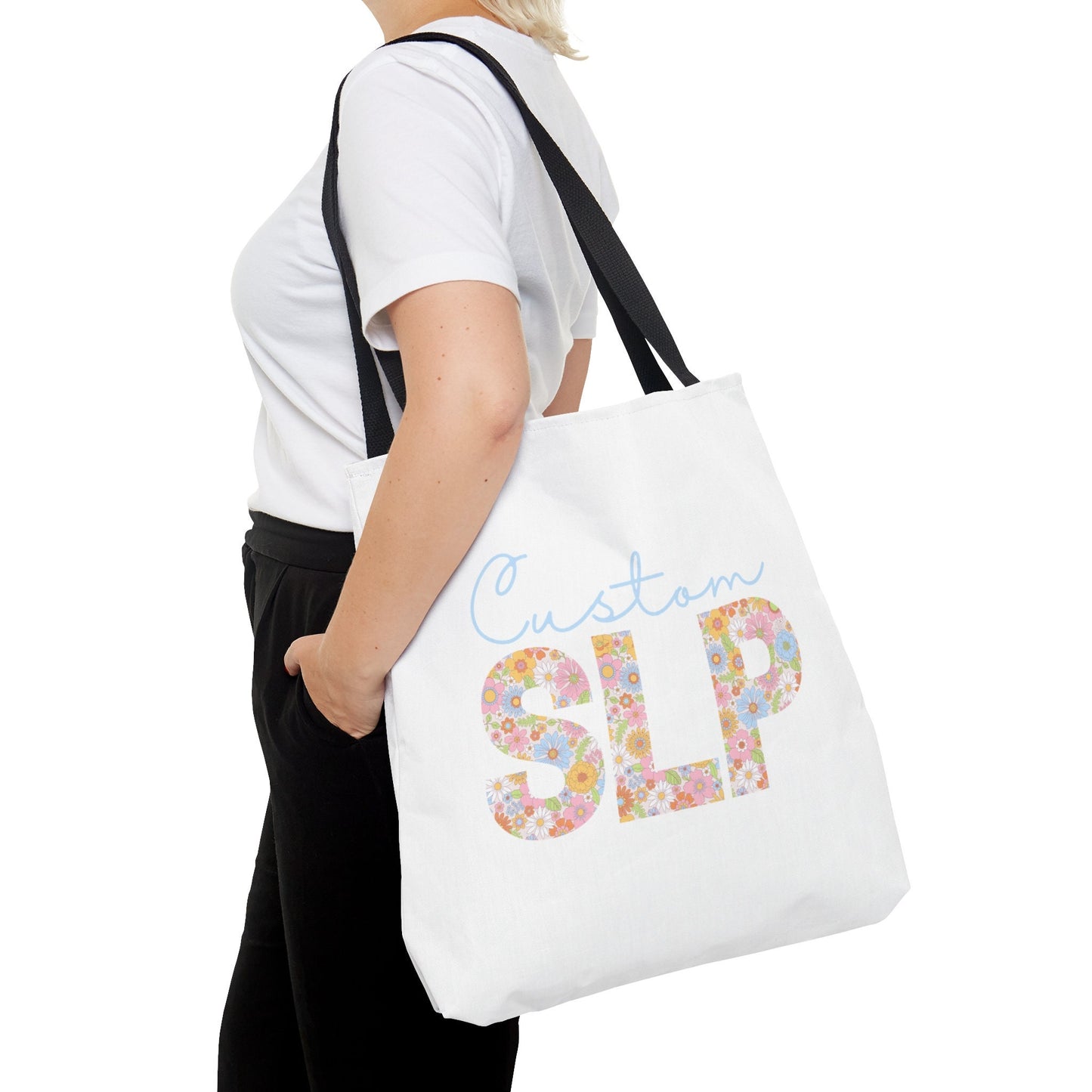 Custom Floral SLP Tote Bag