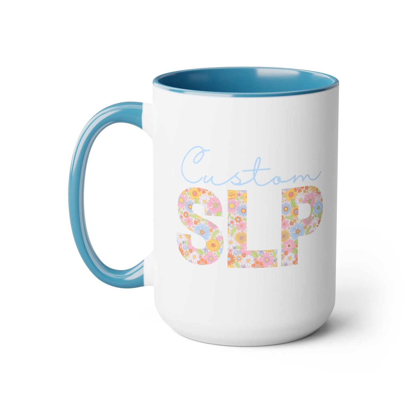 Custom Floral Retro SLP Coffee 15oz Mug