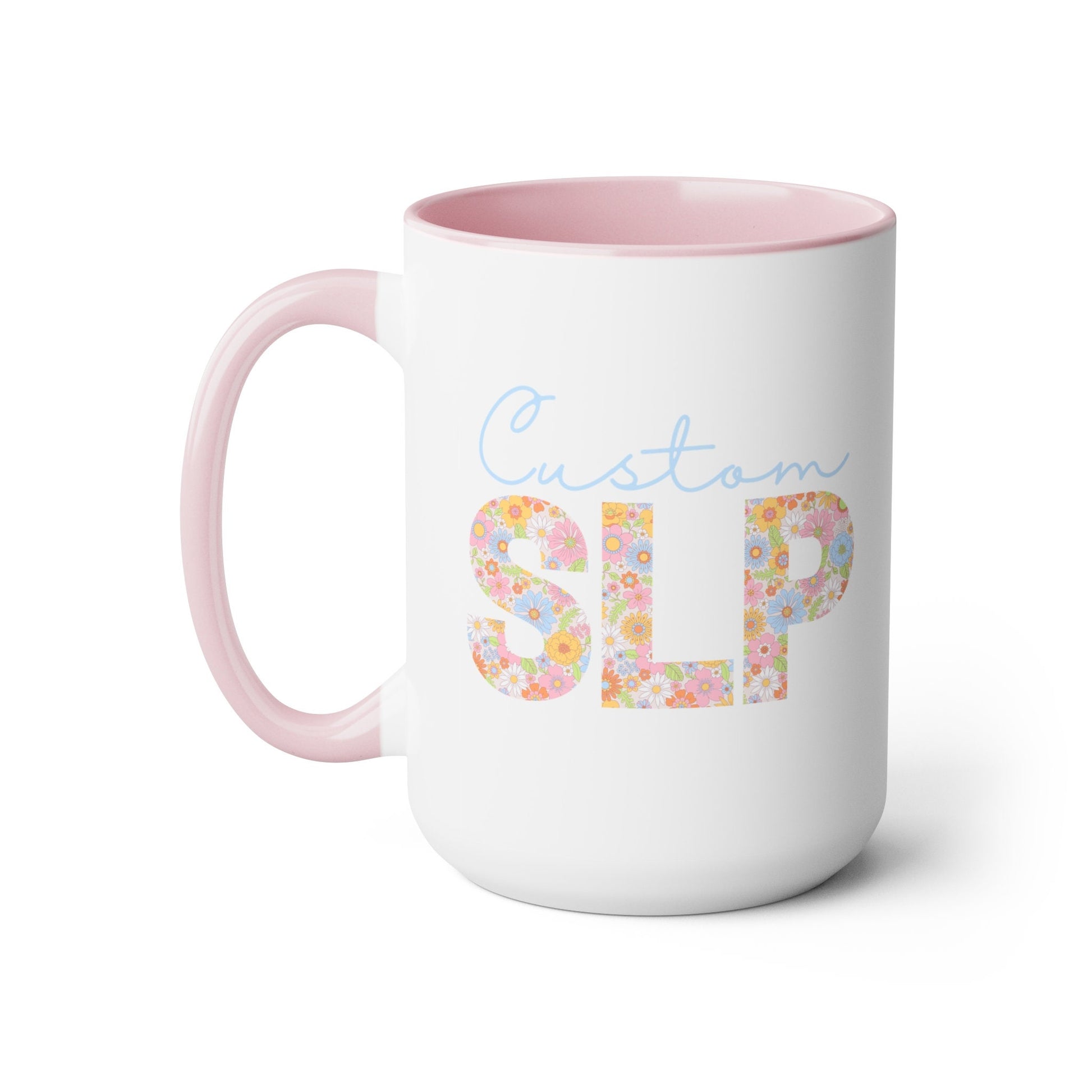 Custom Floral Retro SLP Coffee 15oz Mug