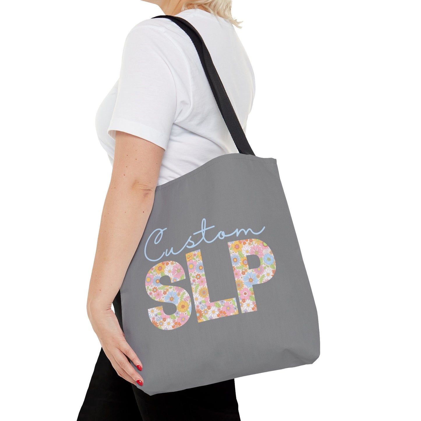 Custom Floral SLP Tote Bag