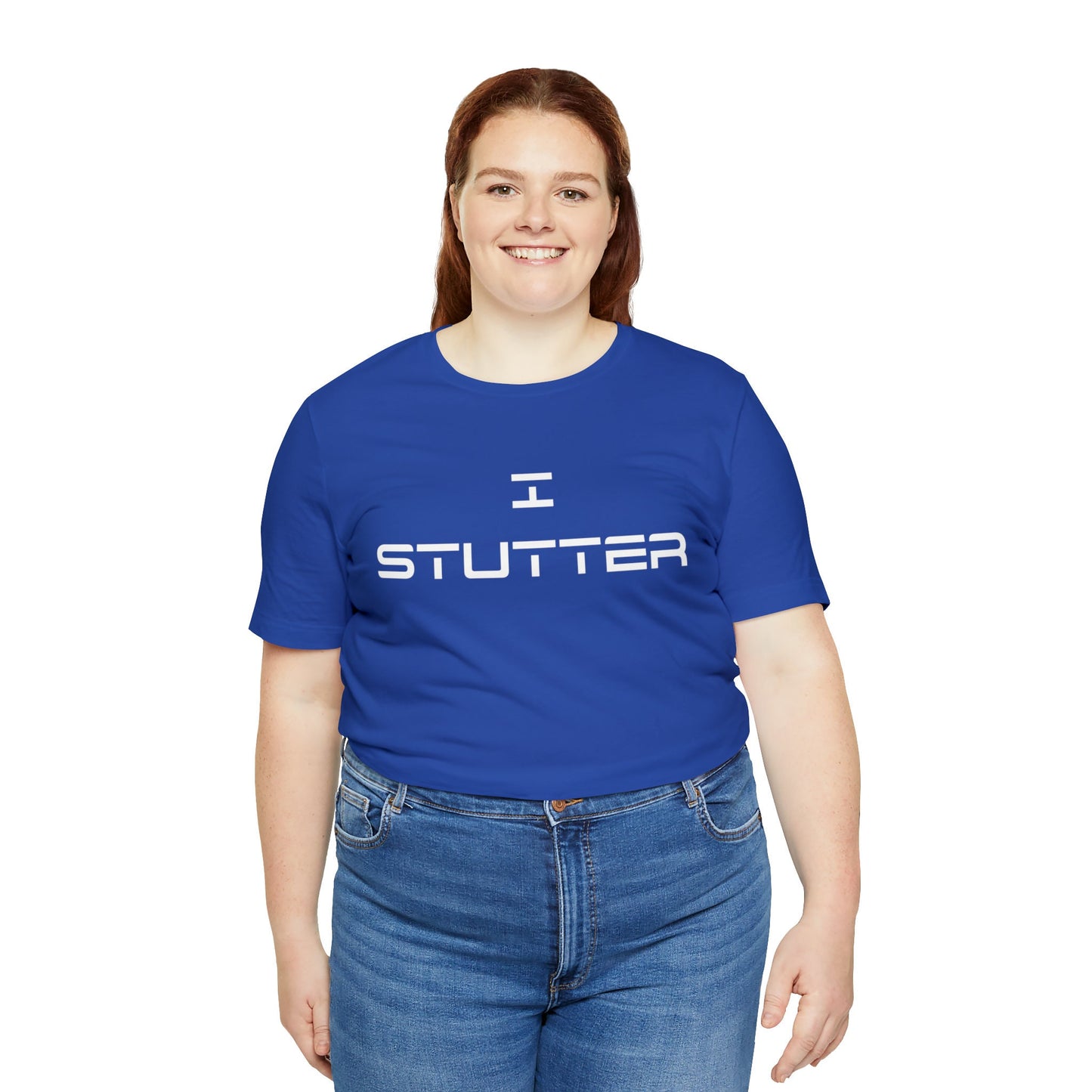 I Stutter Minimalist 90s Text Stuttering Tshirt