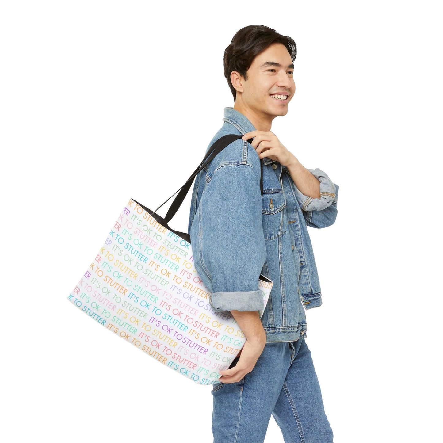It's OK to Stutter Weekender Pastel Tote Bag