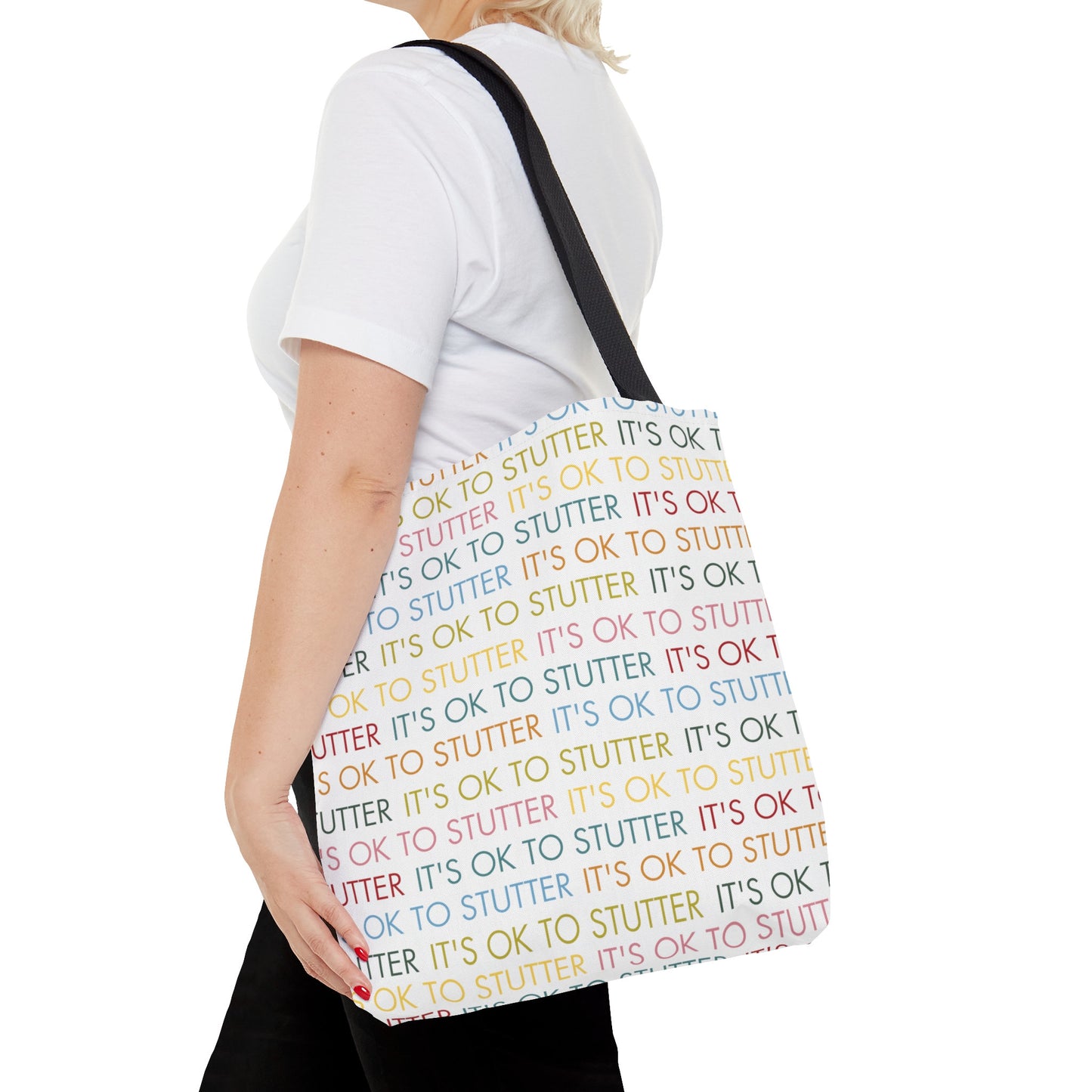 It's OK to Stutter Tote Bag MCM Colors