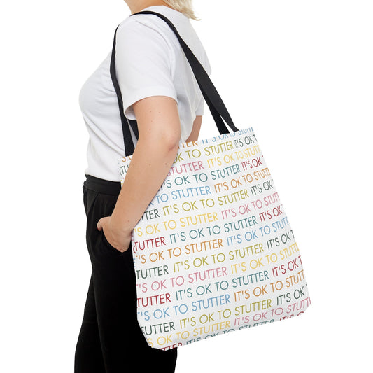 It's OK to Stutter MCM Colors Tote Bag