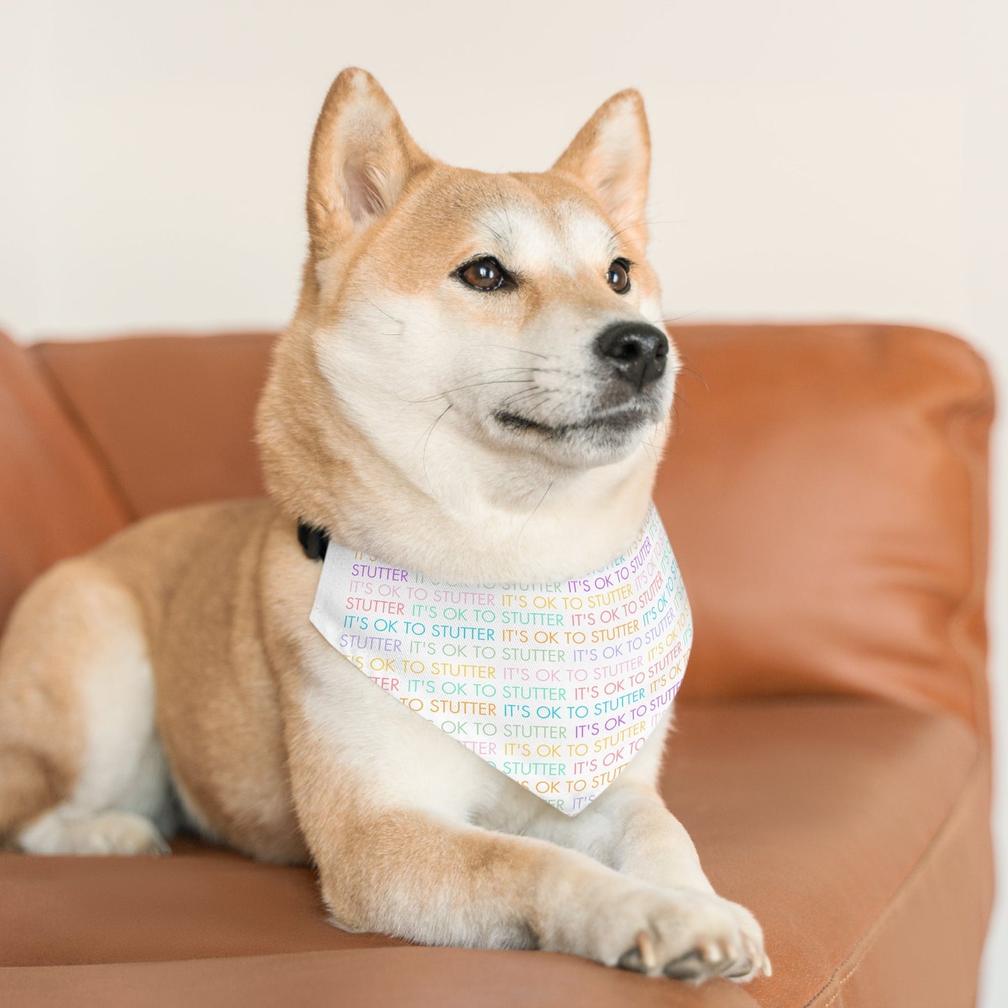 It's OK to Stutter Pet Dog Bandana