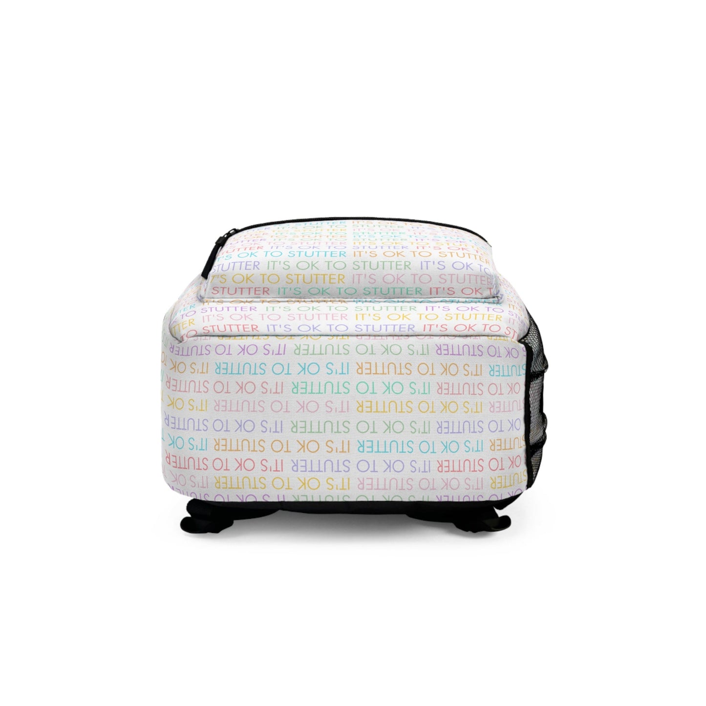 It's OK to Stutter Allover Print Stuttering Backpack