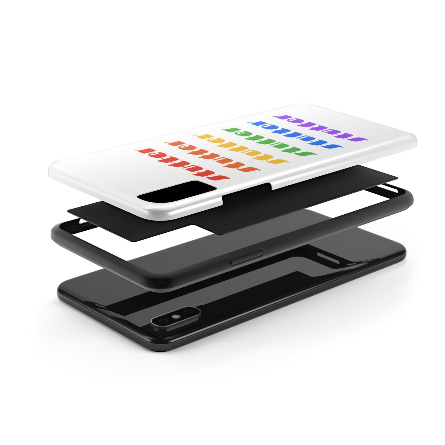 Stutter Pride Rainbow Tough Phone Case