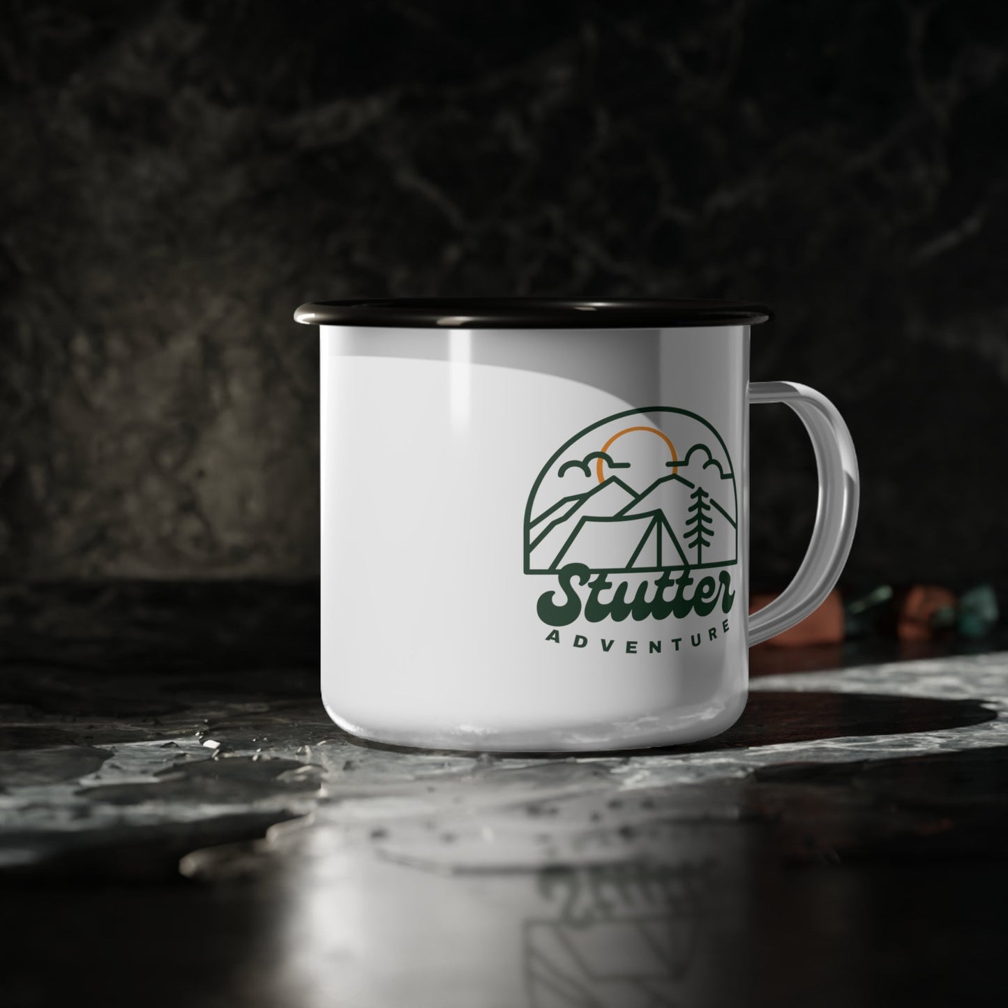 Stutter Adventure Enamel Camp Cup 12 oz