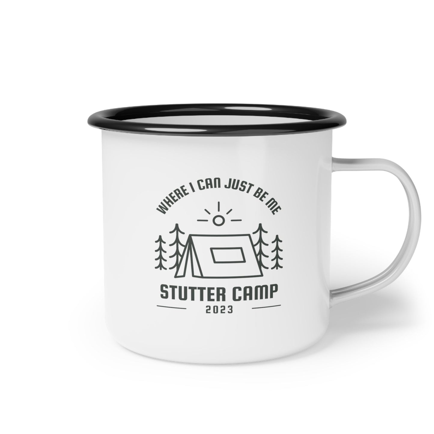 Stutter Camp Where I can be Me Enamel Coffee Mug