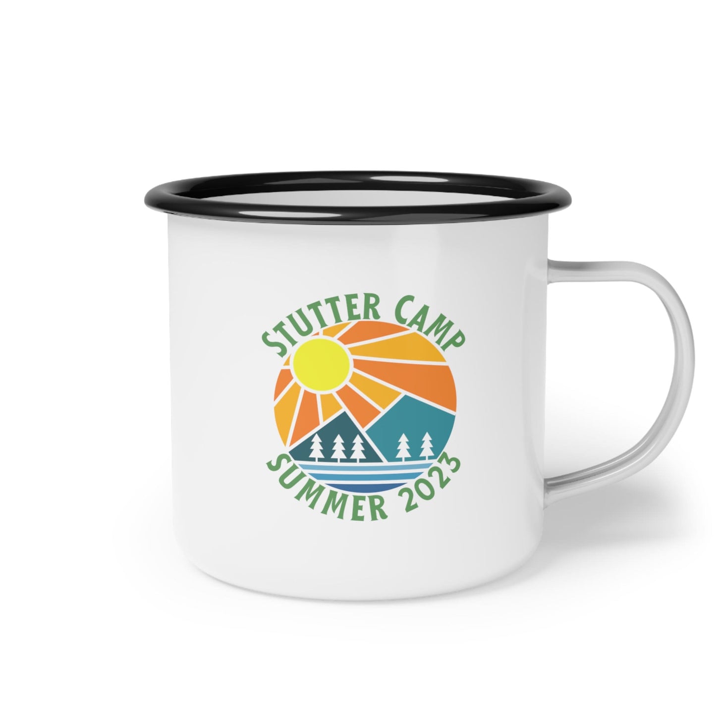 Stutter Camp Summer 2023 Enamel Coffee Mug