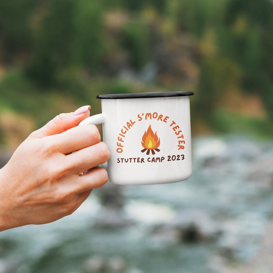 Official S'More Tester Campfire Stuttering Camp Enamel Mug
