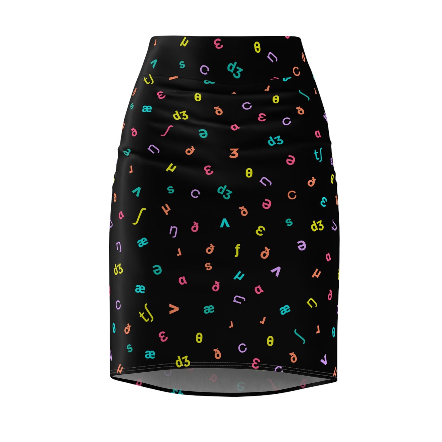 IPA Phonetic Symbols Women's Pencil Skirt