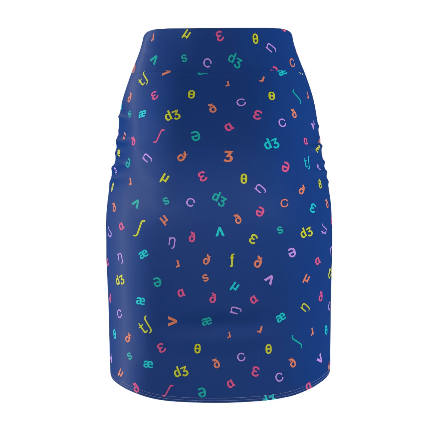 IPA Phonetic Symbols Women's Pencil Skirt