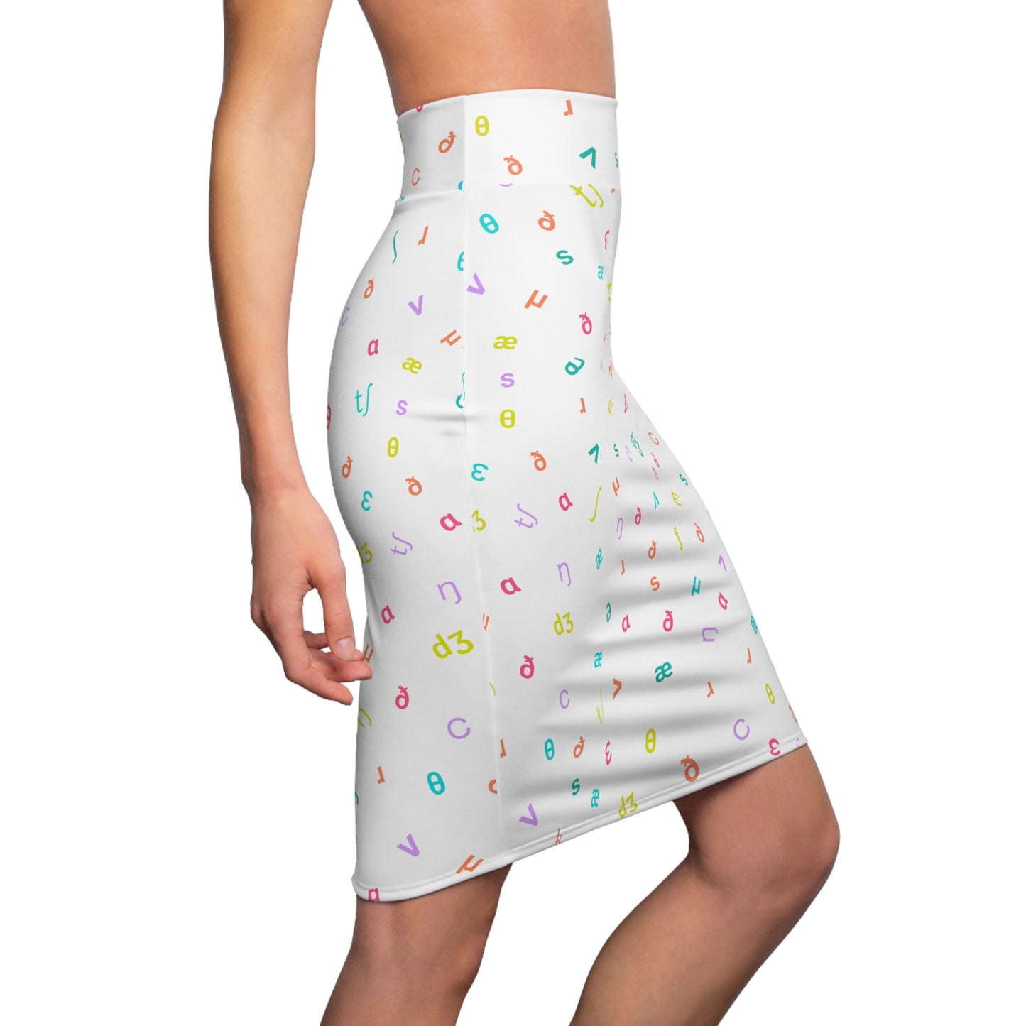 IPA Phonetic Symbols Women's Pencil Skirt