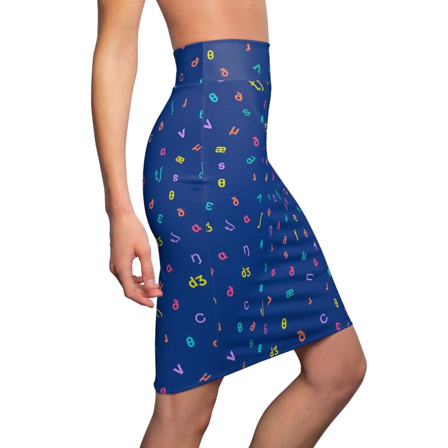 IPA Phonetic Symbols Women's Pencil Skirt