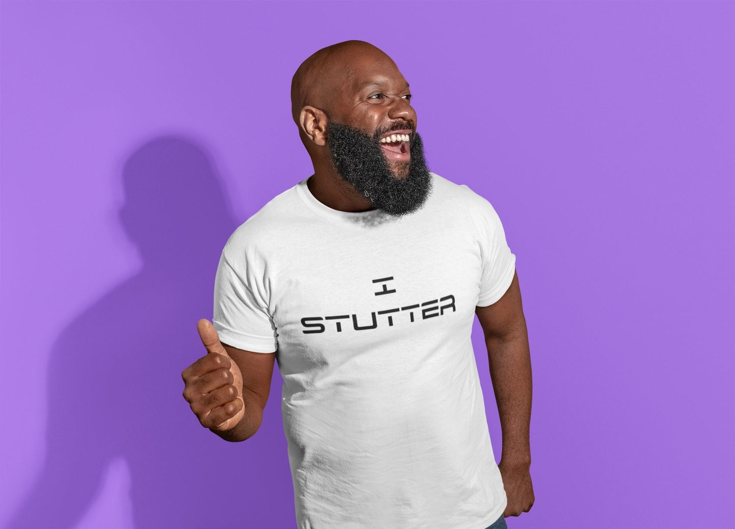 I Stutter Minimalist 90s Text Stuttering Tshirt