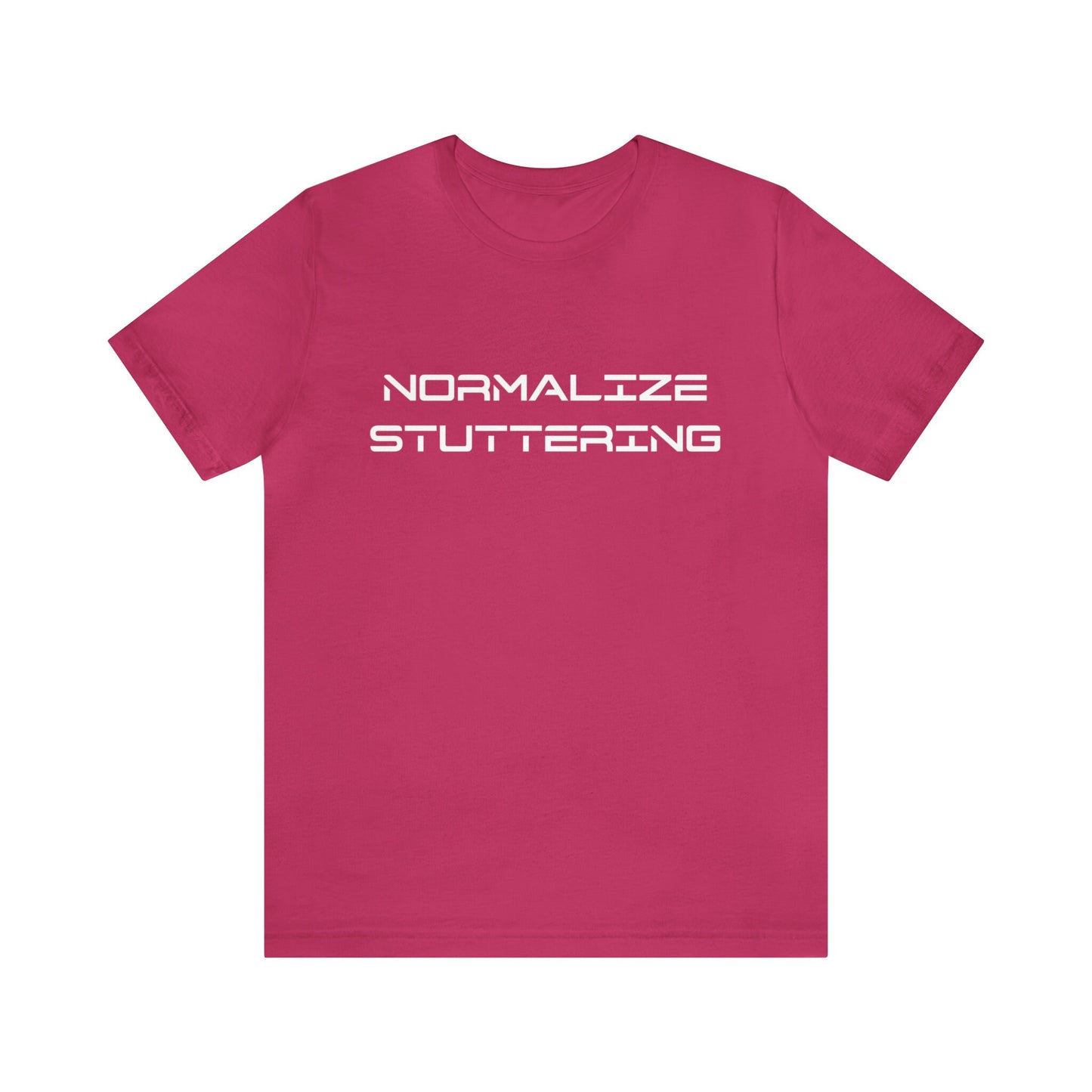 Normalize Stuttering Minimalist 90s Stuttering Tshirt