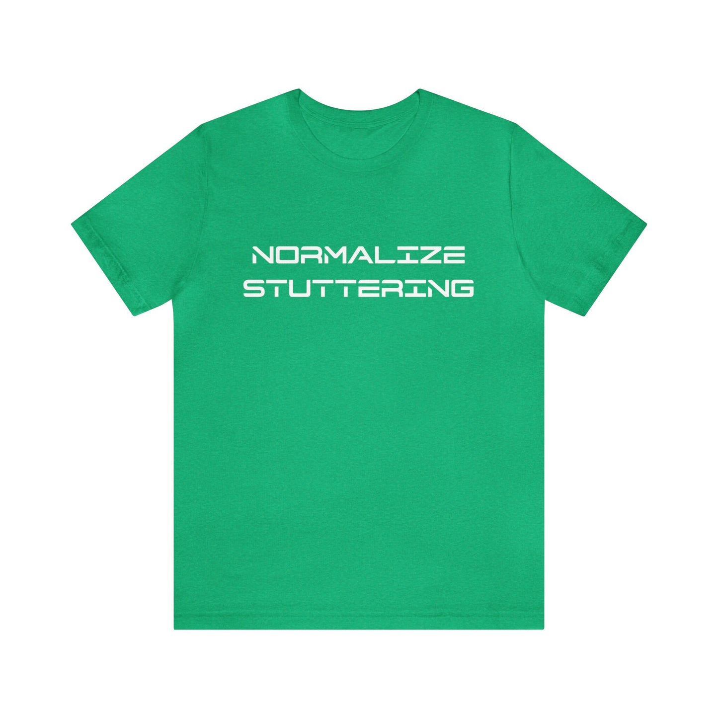 Normalize Stuttering Minimalist 90s Stuttering Tshirt