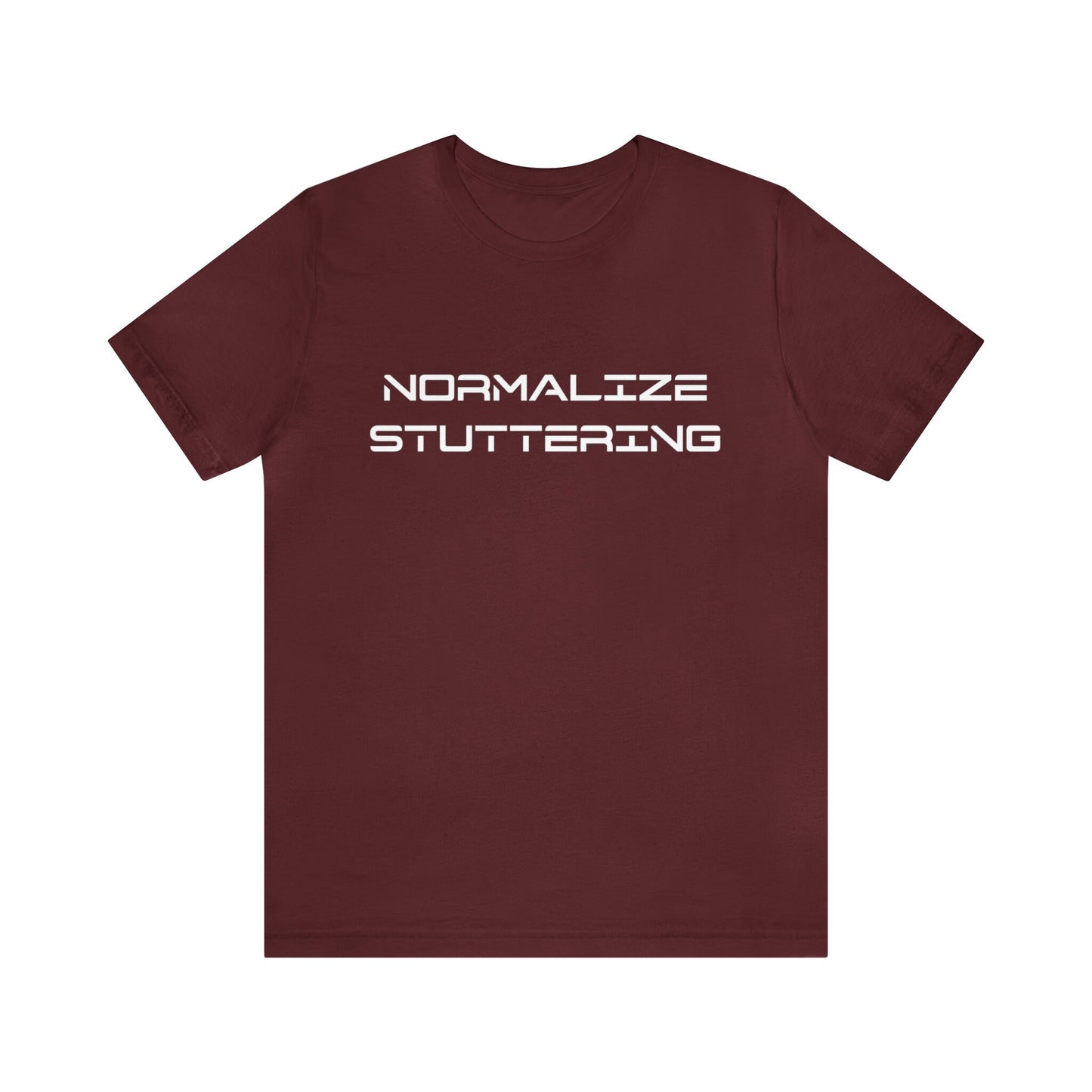 Normalize Stuttering Minimalist 90s Stuttering Tshirt