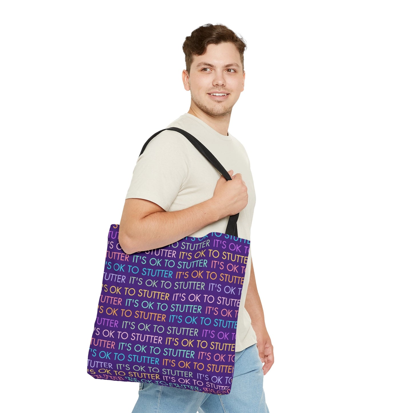It's OK to Stutter Tote Bag (3 size options)