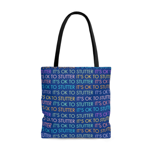It's OK to Stutter Tote Bag (3 size options)