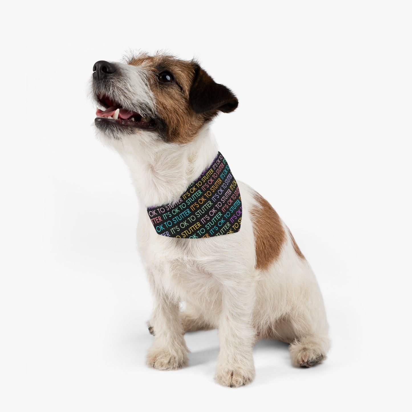 It's OK to Stutter Pet Dog Bandana