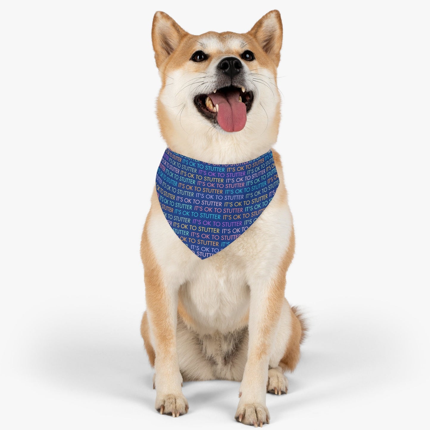 It's OK to Stutter Pet Dog Bandana